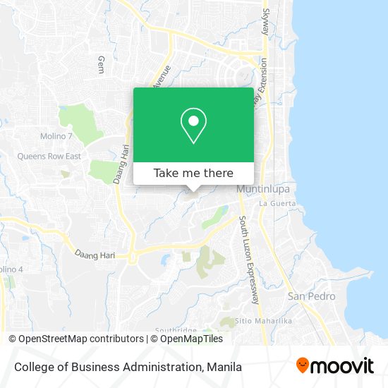 College of Business Administration map