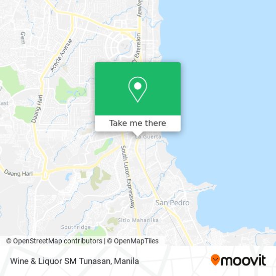 Wine & Liquor SM Tunasan map