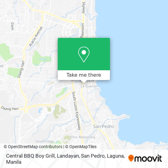 Central BBQ Boy Grill, Landayan, San Pedro, Laguna map