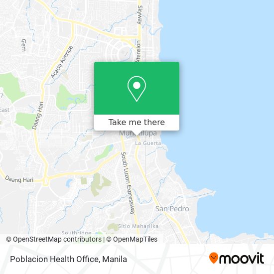 Poblacion Health Office map