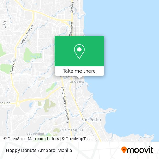 Happy Donuts Amparo map