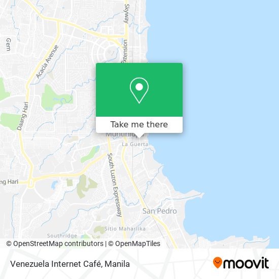 Venezuela Internet Café map