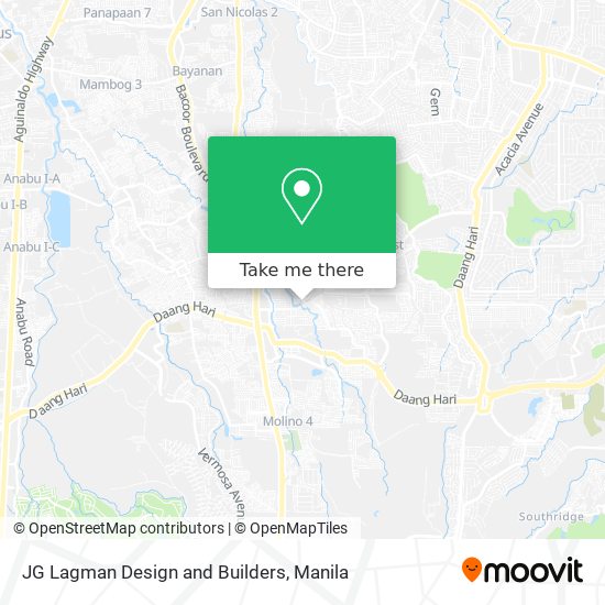 JG Lagman Design and Builders map