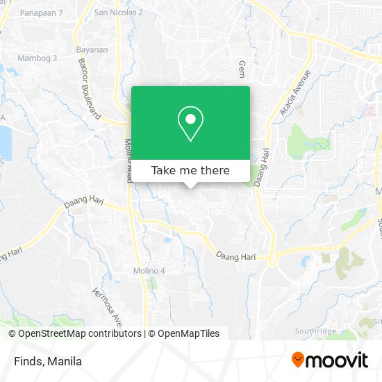 Finds map