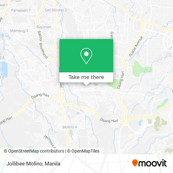 Jollibee Molino map