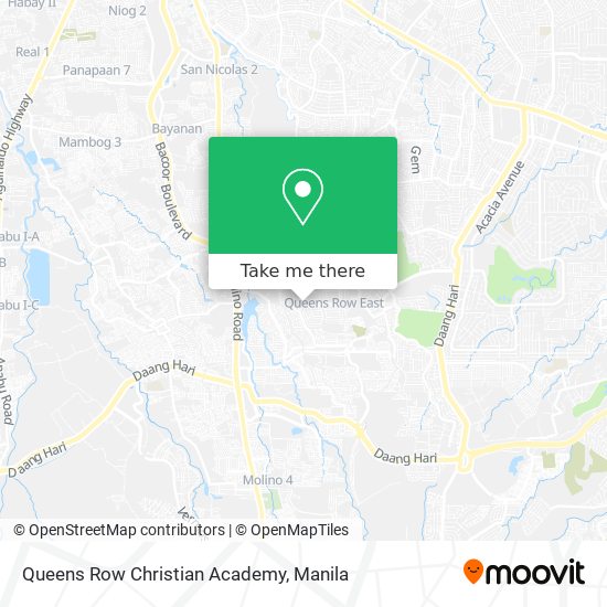 Queens Row Christian Academy map