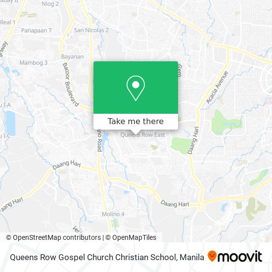 Queens Row Gospel Church Christian School map