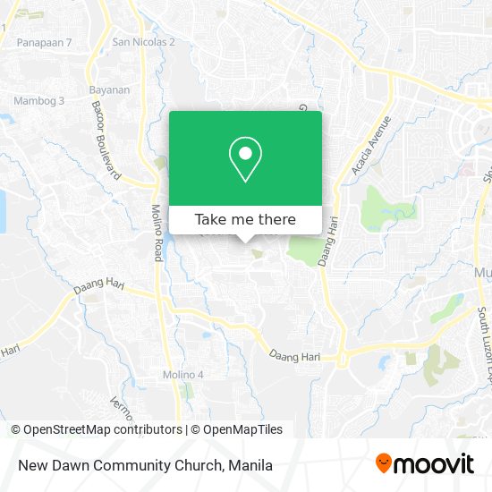 New Dawn Community Church map