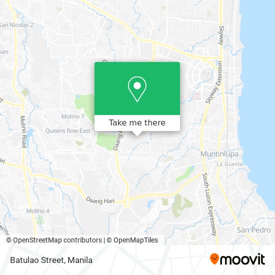 Batulao Street map