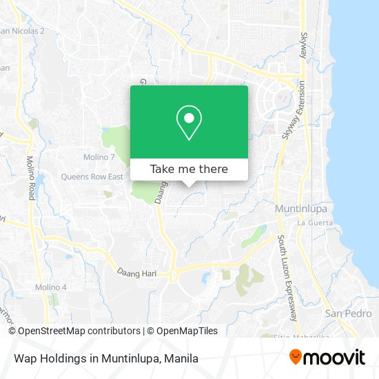 Wap Holdings in Muntinlupa map