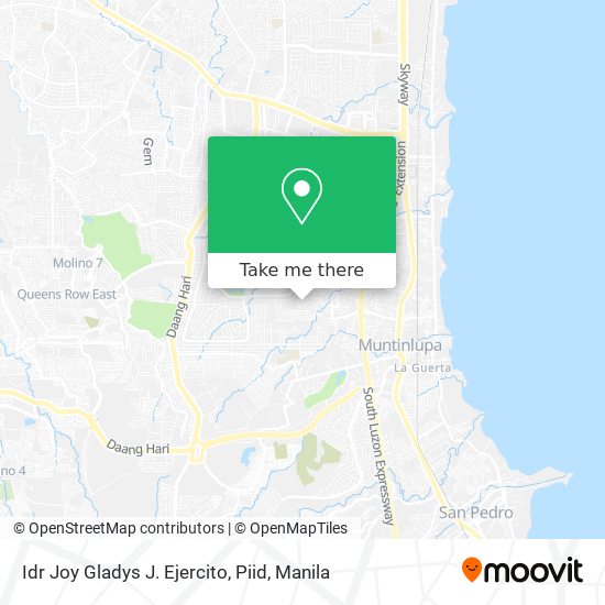 Idr Joy Gladys J. Ejercito, Piid map