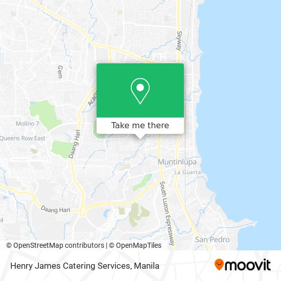 Henry James Catering Services map