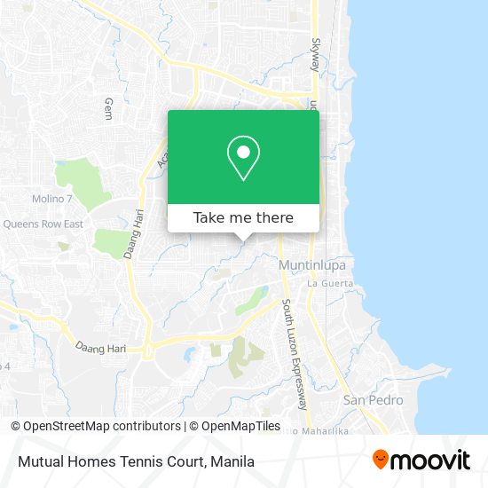 Mutual Homes Tennis Court map