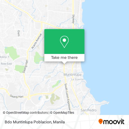 Bdo Muntinlupa Poblacion map