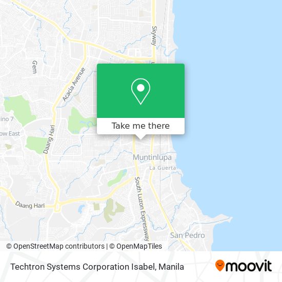 Techtron Systems Corporation Isabel map