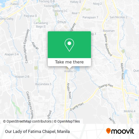 Our Lady of Fatima Chapel map