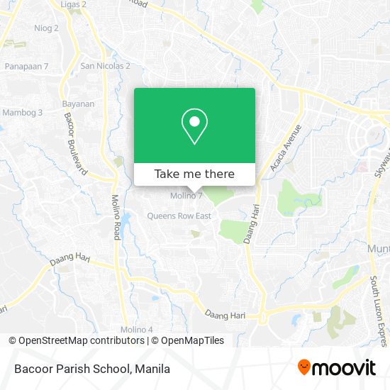 Bacoor Parish School map