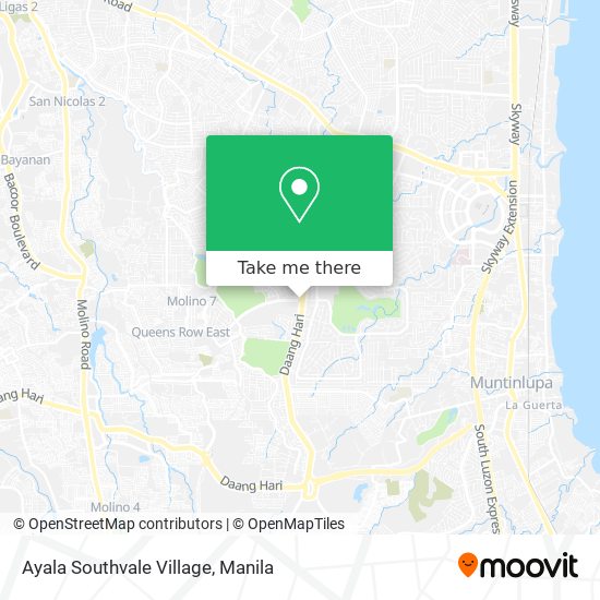 Ayala Southvale Village map