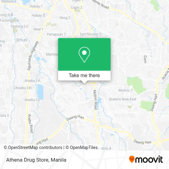 Athena Drug Store map