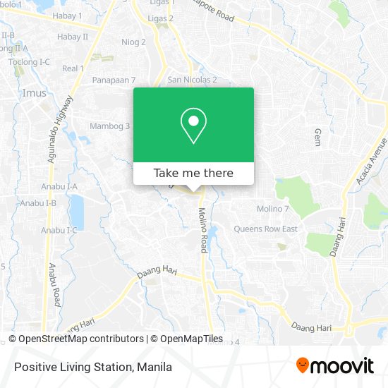 Positive Living Station map