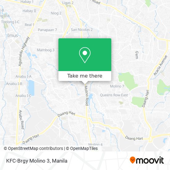 KFC-Brgy Molino 3 map