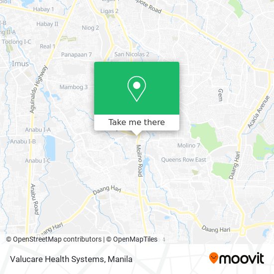 Valucare Health Systems map