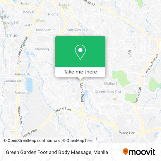 Green Garden Foot and Body Massage map