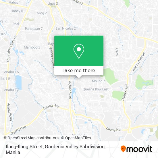 Ilang-Ilang Street, Gardenia Valley Subdivision map