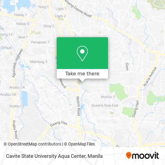 Cavite State University Aqua Center map