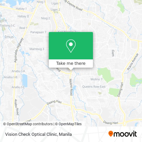Vision Check Optical Clinic map