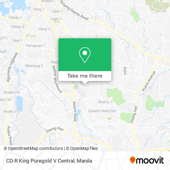 CD-R King Puregold V Central map