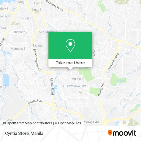 Cyntia Store map