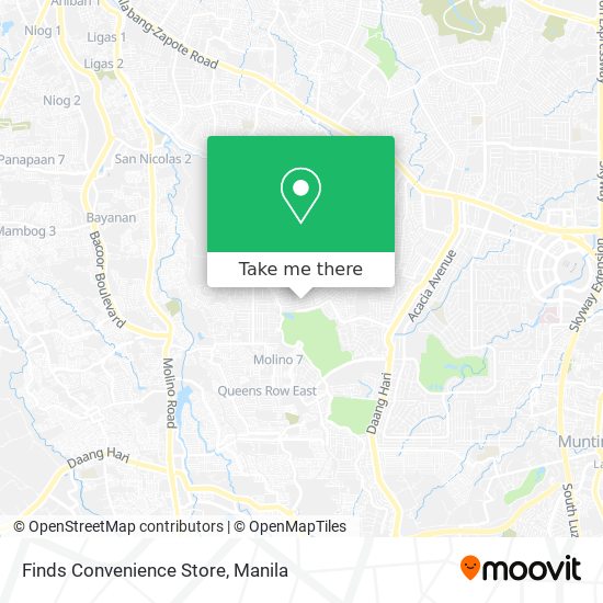 Finds Convenience Store map