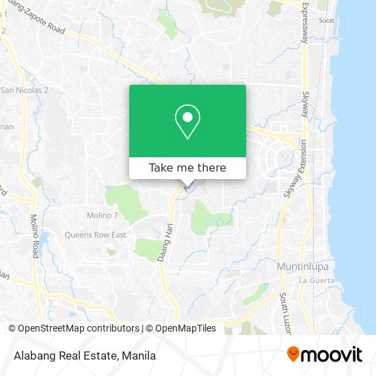 Alabang Real Estate map