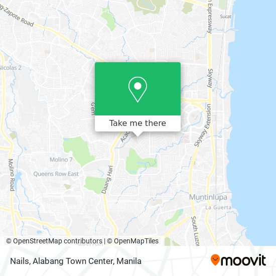 Nails, Alabang Town Center map