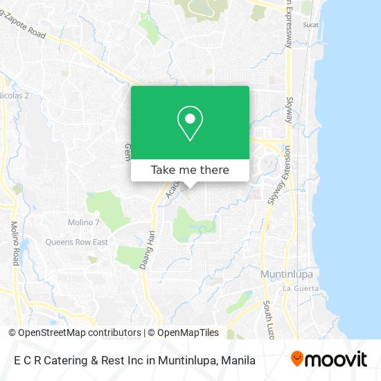 E C R Catering & Rest Inc in Muntinlupa map