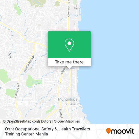 Osht Occupational Safety & Health Travellers Training Center map