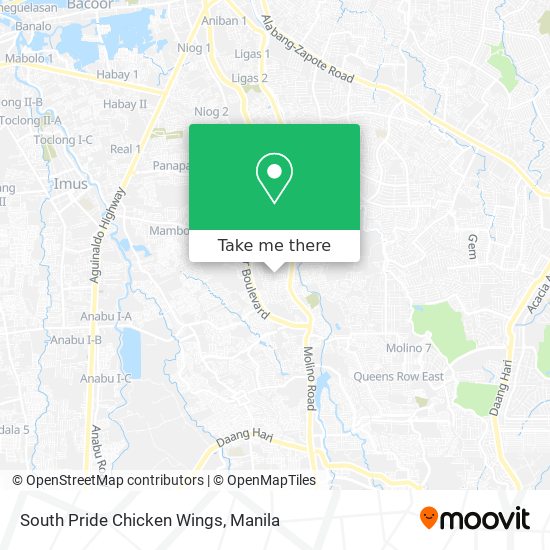 South Pride Chicken Wings map