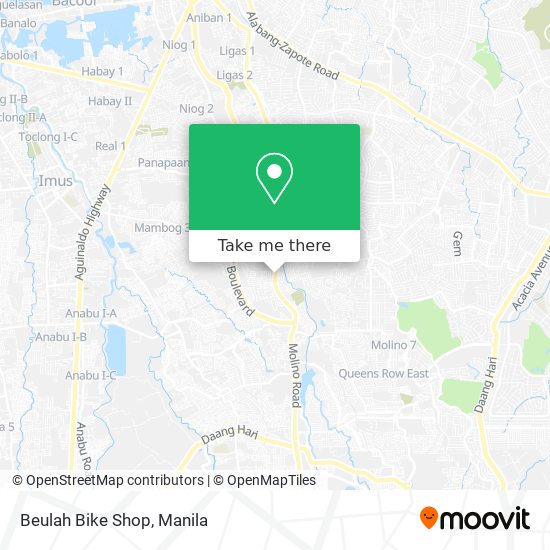 Beulah Bike Shop map