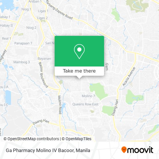 Ga Pharmacy Molino IV Bacoor map