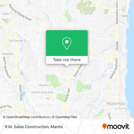 R.M. Salas Construction map