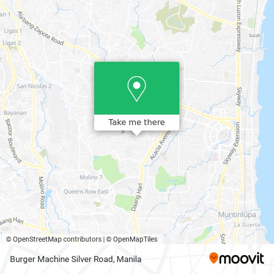 Burger Machine Silver Road map