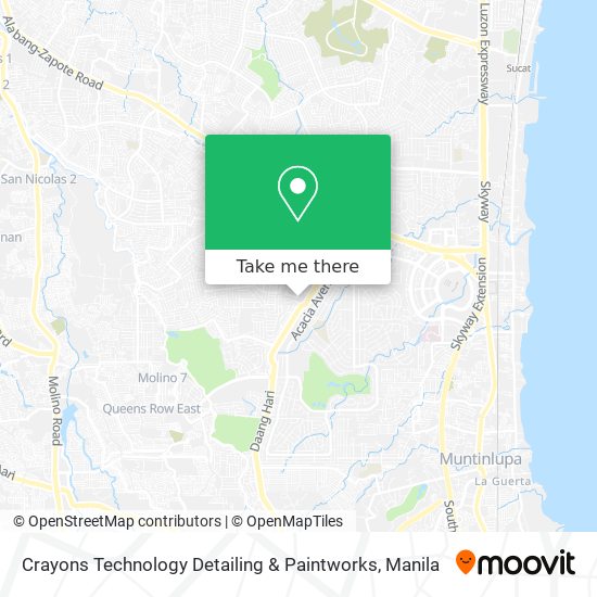 Crayons Technology Detailing & Paintworks map