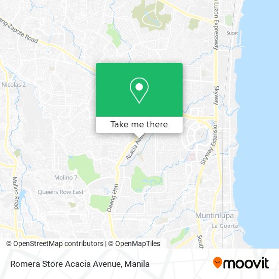 Romera Store Acacia Avenue map