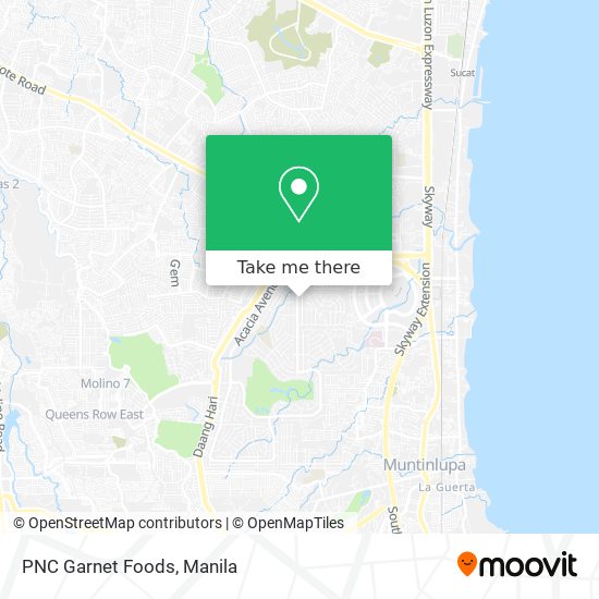 PNC Garnet Foods map