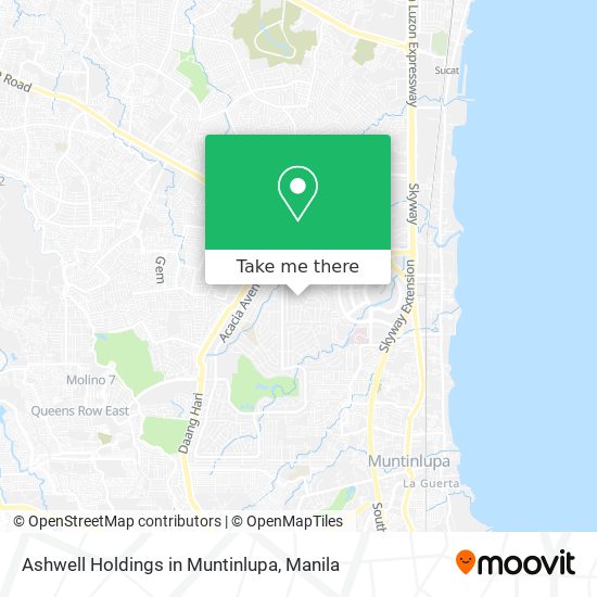 Ashwell Holdings in Muntinlupa map