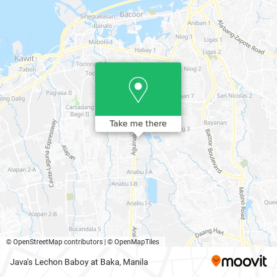 Java's Lechon Baboy at Baka map