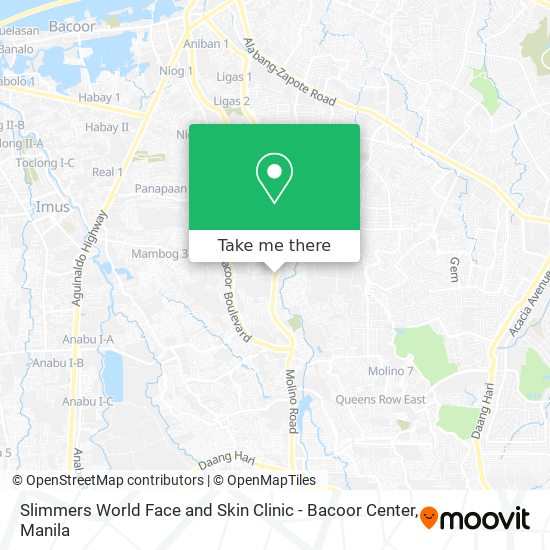 Slimmers World Face and Skin Clinic - Bacoor Center map