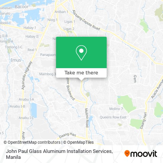 John Paul Glass Aluminum Installation Services map