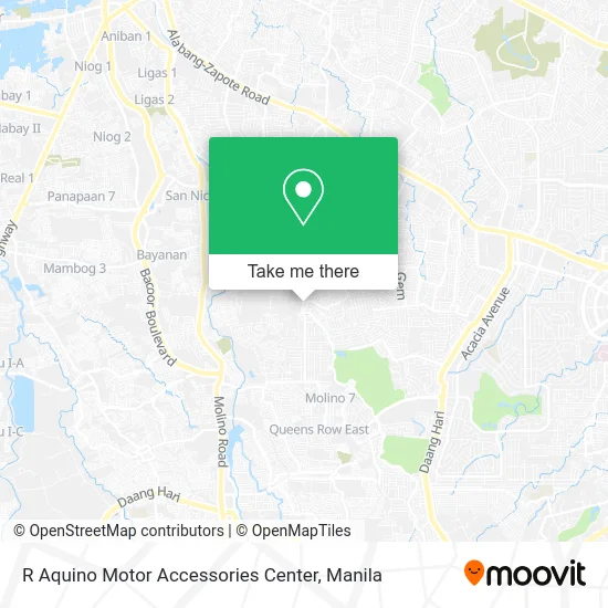 R Aquino Motor Accessories Center map